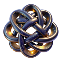 impressive modern Celtic Knot Iconography Transparent with Green Hue premium png