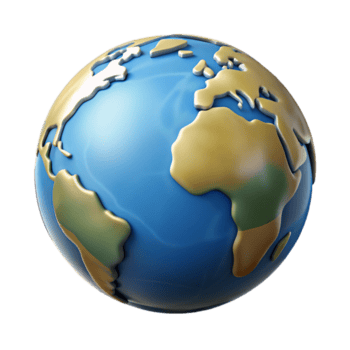 harmonisch opvallend wereldbol, Nee achtergrond met transparant achtergrond. hoog resolutie png