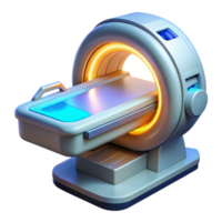 extraordinary ethereal urban High-tech medical scanner with glowing interface, NO BACKGROUND with Transparent Background. 8K png