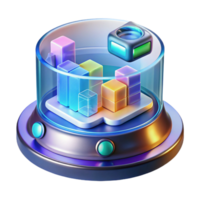 enchanting victorian Advanced holographic display showing complex data, NO BACKGROUND with Transparent Background. authentic png