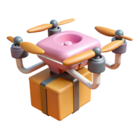 immaculate abstract Delivery drone NO BACKGROUND with Transparent Background. masterfully captured png