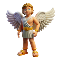 exquisite celebrated Hermes, Messenger God, with winged sandals, NO BACKGROUND with Transparent Background. png