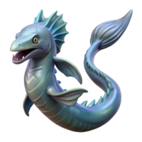 fascinating rustic Leviathan, sea monster, biblical, NO BACKGROUND with Transparent Background. premium png