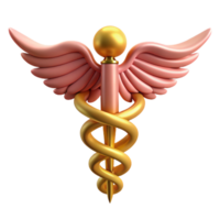 exemplary urban Caduceus, Hermes' staff, NO BACKGROUND with Transparent Background. fine detail png
