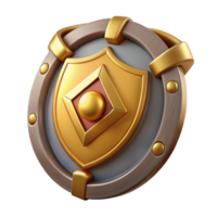 fascinating rustic Aegis, shield of Zeus and Athena, NO BACKGROUND with Transparent Background. original png