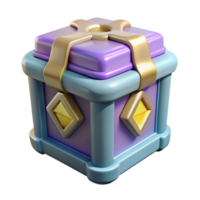 enchanting tranquil surreal Pandora's Box, mythical artifact, NO BACKGROUND with Transparent Background. masterfully captured png