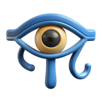 dramatic standout Eye of Horus, Egyptian symbol of protection, NO BACKGROUND with Transparent Background. png