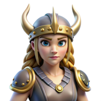 immaculate exemplary Valkyrie, Norse warrior maiden, NO BACKGROUND with Transparent Background. png