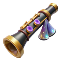 stunning rustic Clarinet Cutout on Transparent Background with Wood Texture high resolution png