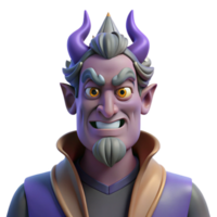 impressive energetic nordic Hades, God of the Underworld, stern expression, NO BACKGROUND with Transparent Background. artisan png