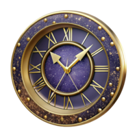 magnificent rustic Clock Face Roman Numerals Symmetry Isolated professional png