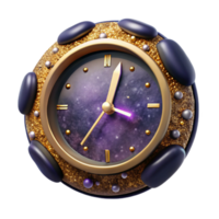 elegant abstract Clock Face with Bold Numbers Isolated high quality png