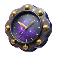 wonderful abstract Clock Face with Bold Numbers Isolated detailed png