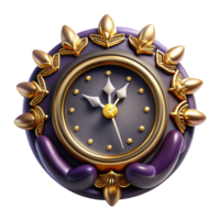 extraordinary abstract Clock Face with Decorative Hands Isolated high resolution png