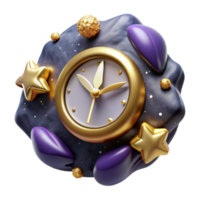 impressive artistic Clock Hands at Noon Isolated authentic png