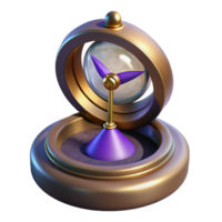 magnificent creative Clock Pendulum Stationary Side View Isolated Element png