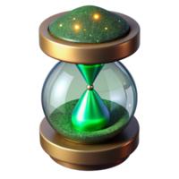 stunning vintage Clock Pendulum Swinging Side View Isolated Element premium png