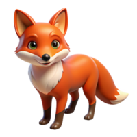 glorious dramatic geometric A cunning red fox, alert expression. NO BACKGROUND with Transparent Background. original png