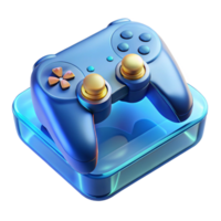 extraordinary abstract Gaming console with controller NO BACKGROUND with Transparent Background. premium png