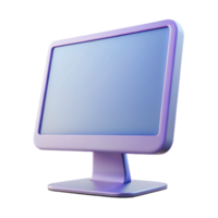 glorious romantic minimalist Computer monitor with thin bezel NO BACKGROUND with Transparent Background. high quality png