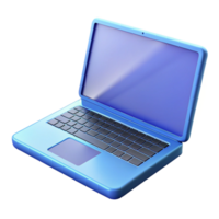 exemplary rustic Laptop computer with open lid NO BACKGROUND with Transparent Background. authentic png
