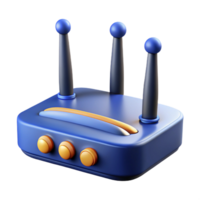 exquisite intense abstract Wireless router with antennas NO BACKGROUND with Transparent Background. expertly shot png