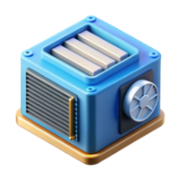 extraordinary coveted Server blade with heatsink NO BACKGROUND with Transparent Background. png