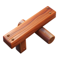 exquisite mid-century Wooden beam, rustic, NO BACKGROUND with Transparent Background. refined png