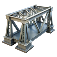 fascinating rustic Steel bridge girder, industrial, NO BACKGROUND with Transparent Background. high quality png