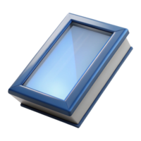 exquisite victorian Skylight window, rectangular, NO BACKGROUND with Transparent Background. 8K png