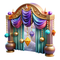 magnificent minimalist Colorful Beaded Curtain Cutout Transparent Background authentic png