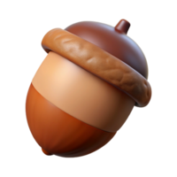 enchanting intense tropical Brown acorn with cap NO BACKGROUND with Transparent Background. high resolution png