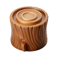 exquisite organic Cross-section of a tree trunk NO BACKGROUND with Transparent Background. flawless png