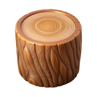elegant rare Cross-section of a tree trunk NO BACKGROUND with Transparent Background. png