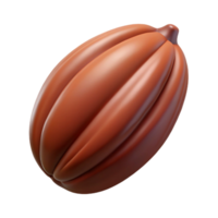 extraordinary quintessential Cocoa bean pod NO BACKGROUND with Transparent Background. png