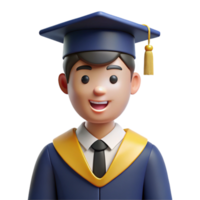 ethereal mesmerizing Graduate student in cap and gown, NO BACKGROUND with Transparent Background. premium png