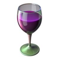 enchanting peaceful geometric Glass of wine, NO BACKGROUND with Transparent Background. handcrafted png