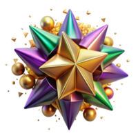 magnificent artistic Colorful Kaleidoscope Confetti Isolated authentic png
