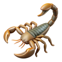 enchanting distinctive A scorpion, tail raised. NO BACKGROUND with Transparent Background. png
