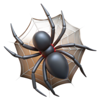 exquisite bold abstract A spider, spinning a web web not visible. NO BACKGROUND with Transparent Background. high quality png