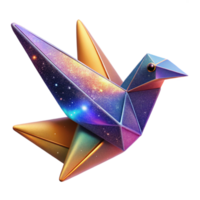 extraordinary rustic Colorful Origami Bird Isolated Element exclusive png