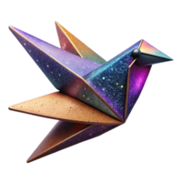 wonderful traditional Colorful Origami Bird Isolated Element high resolution png