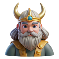 elegant dreamy tropical A depiction of the Norse god Odin. NO BACKGROUND with Transparent Background. sharp png