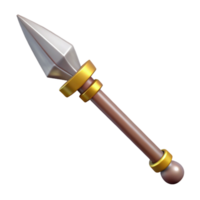 impressive futuristic Gungnir, Odin's spear. NO BACKGROUND with Transparent Background. impeccable png