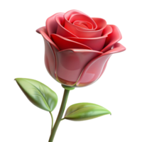 energetic vibrant A single, wilting rose, magically preserved, NO BACKGROUND with Transparent Background. luxury png