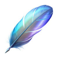 ethereal picturesque A single, perfect feather, glowing with an ethereal light. NO BACKGROUND with Transparent Background. refined png