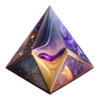 serene creative Colorful Triangle Pattern Transparent Background exclusive png