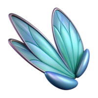 ethereal striking A single, detailed illustration of a fairy wing. NO BACKGROUND with Transparent Background. perfect clarity png