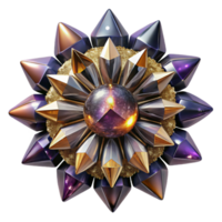 dramatic creative Complex Kaleidoscope Illustration Transparent Background high resolution png