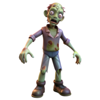 glorious inspired Zombie with tattered clothes NO BACKGROUND with Transparent Background. png